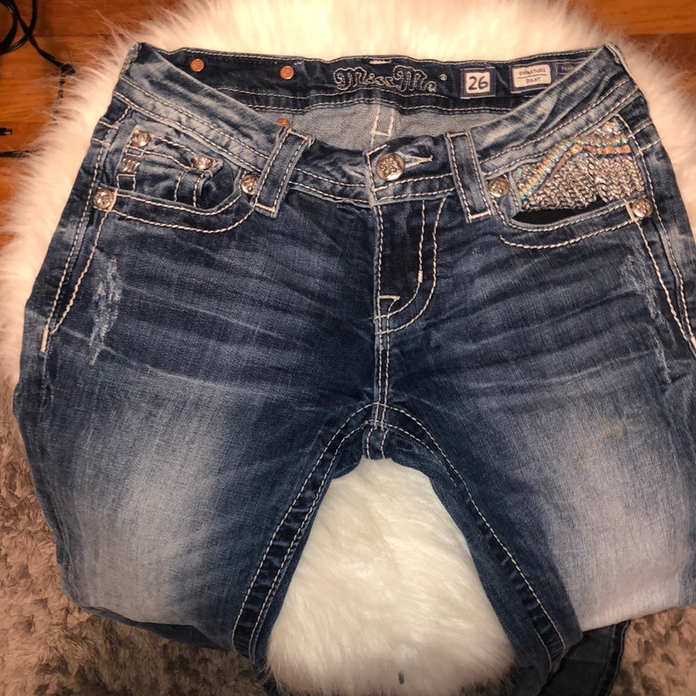 MISS ME Jean signature boot